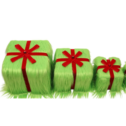 Grinch Tree Boxes, Set 3 Nesting Boxes