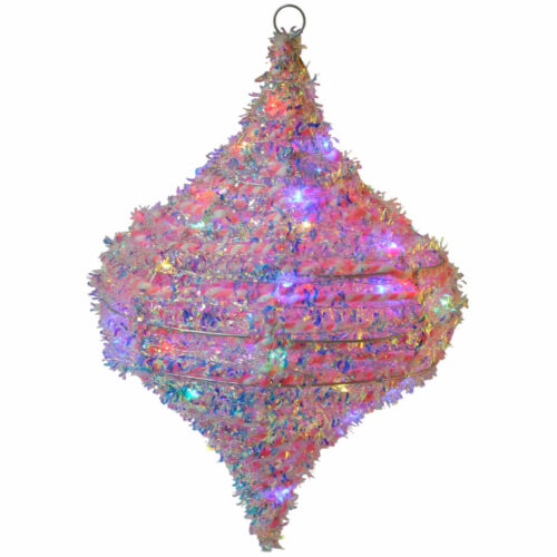 Bauble- Pink Round with lights