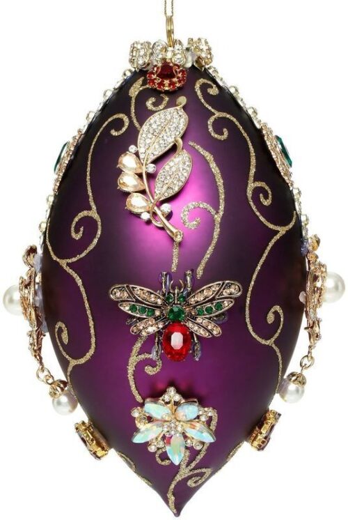 Mark Roberts - Kings Jewell Ornament - Purple Finial