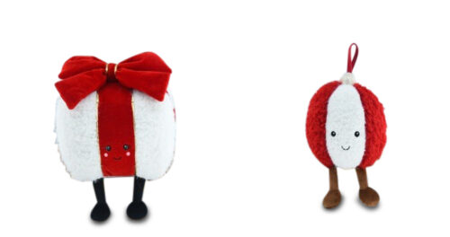 Cute Plush Gift Box and Bauble, 2 Asst
