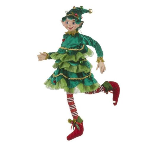 Holiday Spectacular, Posable Elf Christmas Tree