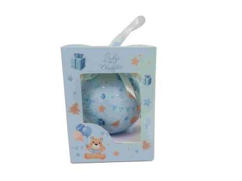 Baby's First Christmas Bauble-Blue