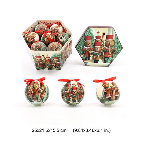 Deco Bauble Box- Bears 14 Baubles