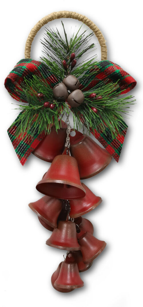 Door Hanger Bells, Antique Red