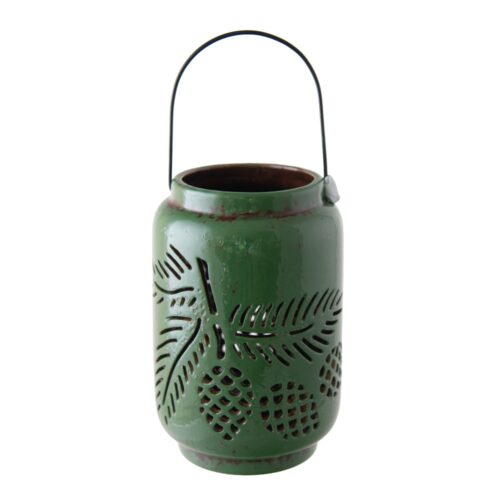 Lantern Pinecone Green Large