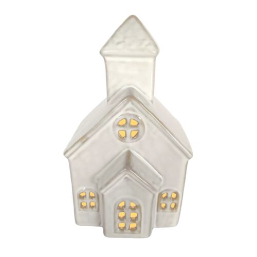 LED Tea Light Church Taupe