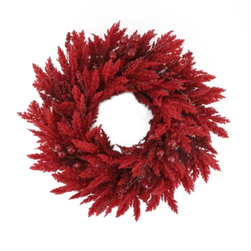 Heather Wreath Red