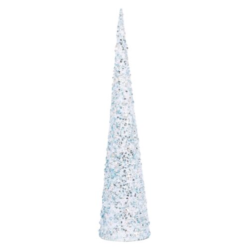 Glitter Cone Tree Blue Large