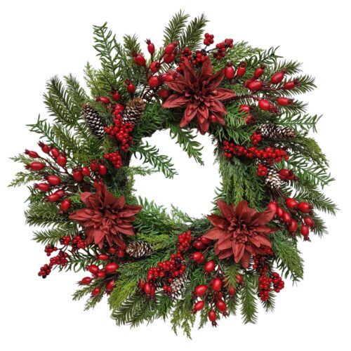 Wreath Burgundy Berry