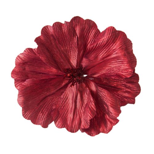 Magnolia Clip On - Shiny Burgundy