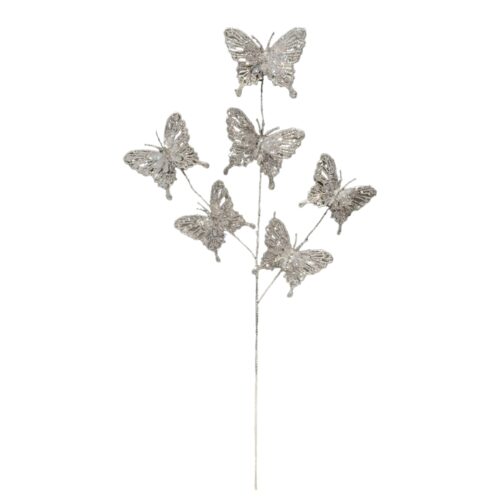 Butterfly Spray Silver