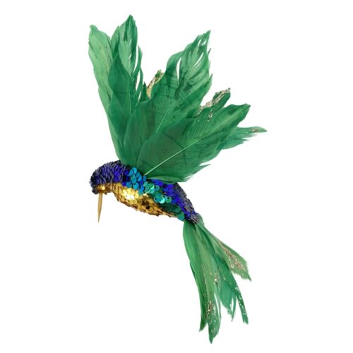 Hummingbird Glitter Sequin Green