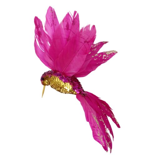 Hummingbird Glitter Sequin Pink