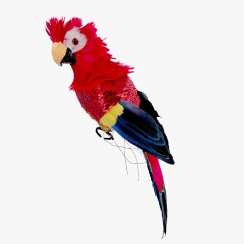 Glitter Sequin Parrot Red