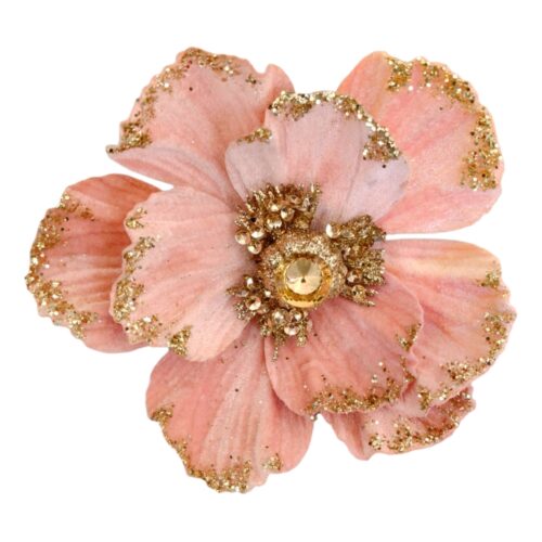 Magnolia Clip On - Pale Pink