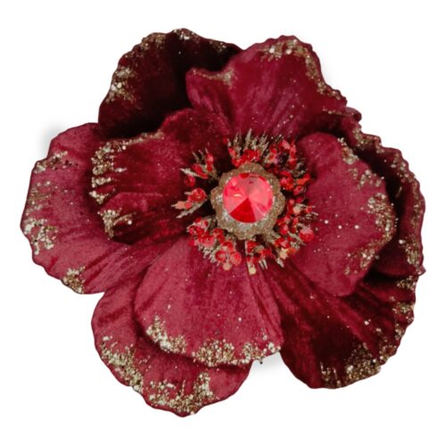 Magnolia Clip On - Red