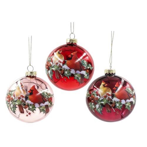 Bauble- Cardinal 3 Asst