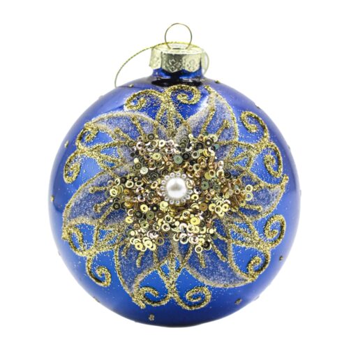 Bauble - Poinsettia Blue