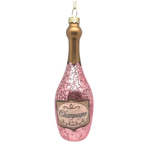 Champagne Hanging Ornament Pink