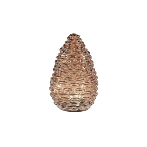 LED Pinecone Small Brown