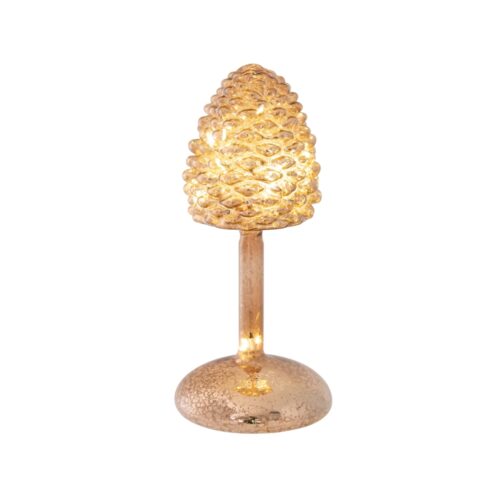 LED Pinecone on Stand Copper