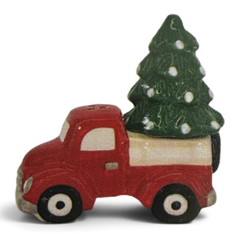 S & P Shaker- Festive Truck with Tree