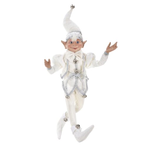 Poseable Elf White & Silver