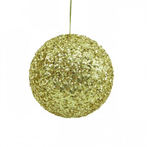 Bauble Beaded Sequin Gold Large