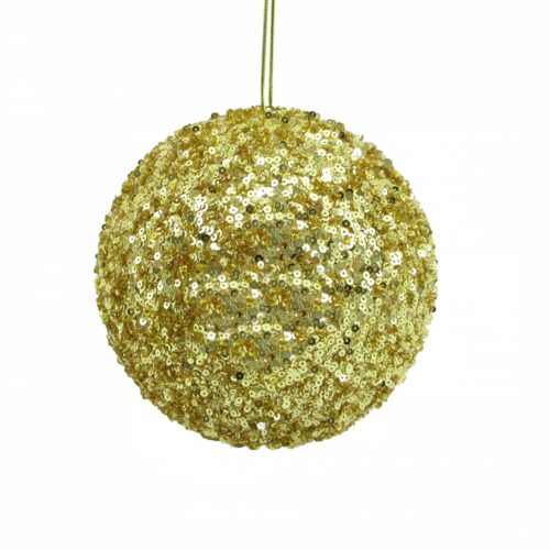 Bauble Beaded Sequin Gold Medium