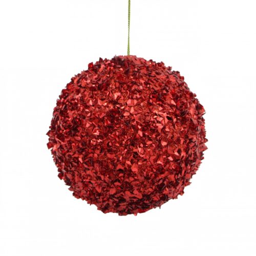 Bauble Beaded Sequin Red Small