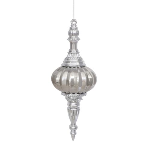 Rounded Finial Champagne/Silver