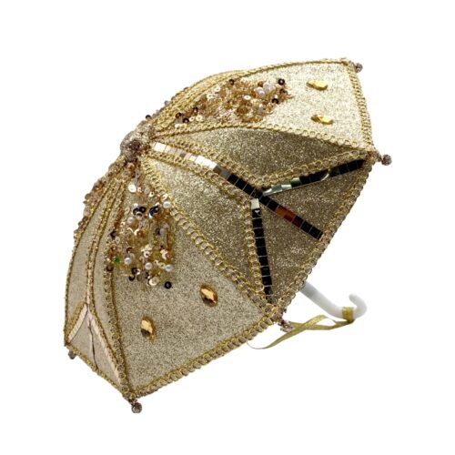Umbrella Hanging Ornament Champagne