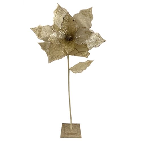 Poinsettia Tree Gold 125cm