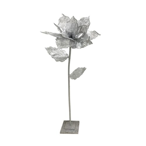Poinsettia Tree Silver 125cm