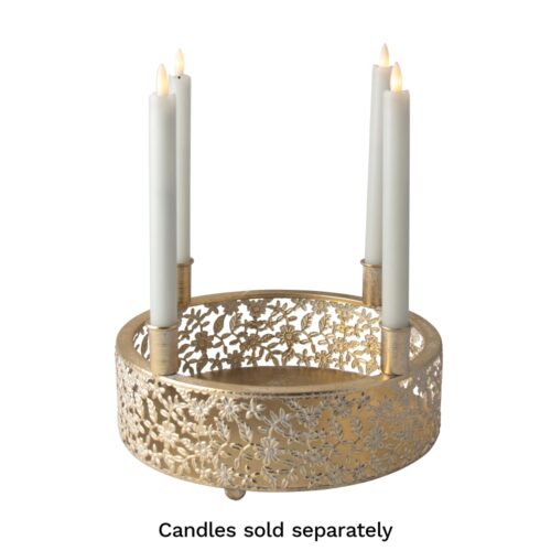 Candle Wreath Champagne