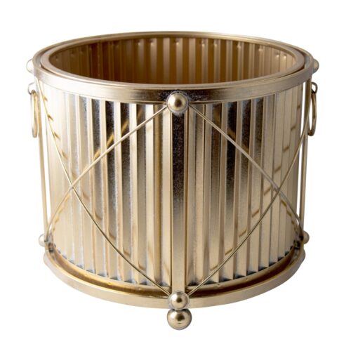 Planter Round Champagne