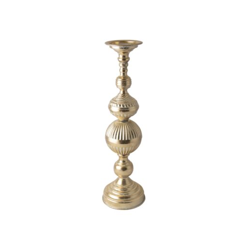 Finial Candle Holder Small Champagne