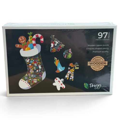 Christmas Stocking Wooden Jigsaw Puzzle