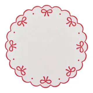 Round Wavy Bow Placemat