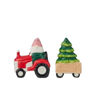 S & P Shaker- Merry Tractor With Tree