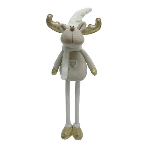 Winter Deer with White Scarf, Extendable Legs