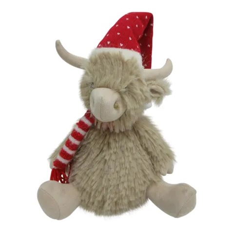 Merry Highland Cow, Sitting