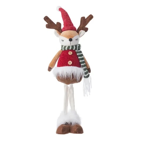 Sleeping Deer with Scarf, Red
