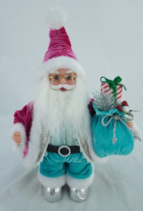 Small Pink Santa with Music