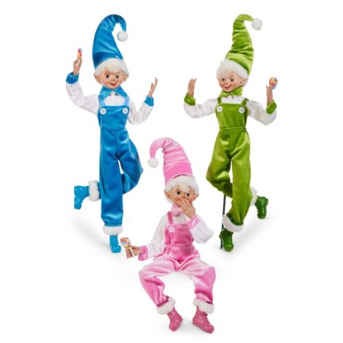 Jingle & Joy, Jolly Poseable Elf, 3 Ast
