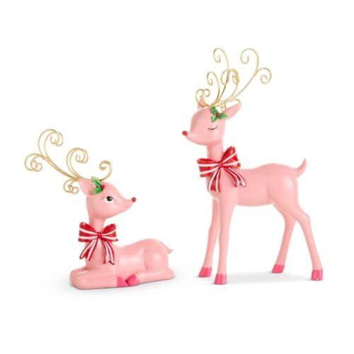 Jingle & Joy, Pink Merry Deer (S/2)