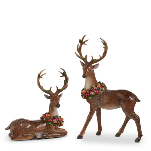 Enchanted Forest, Deer With Wreath - Set 2
