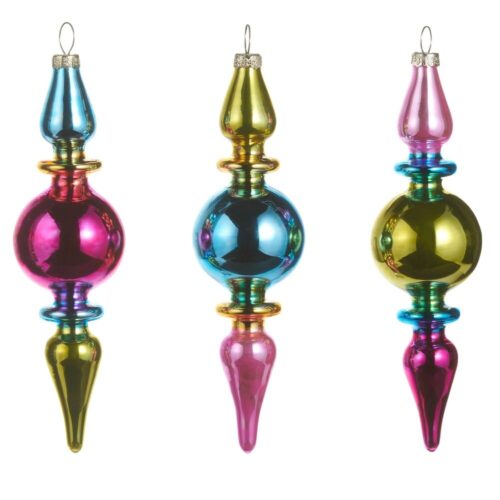 Jingle & Joy, Multi Coloured Drop Ball HO,  3 Ast