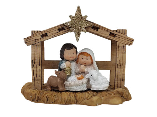 Nativity Scene, Small, Wooden