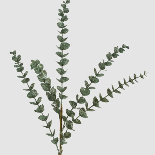 Glitter Eucalyptus Spray, Green